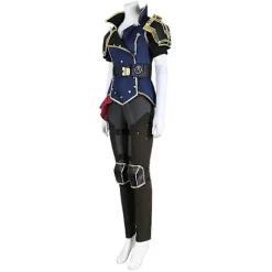 Arcane Vi Cosplay Sheriff Tøj Parykker Anime Spil LoL 2 Kostume Voksen Kvinde Rollespil Frækt Tøj Fest Fancy Kjole Beklædning PERUK PARYK WIG XL