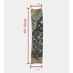 Arm Tattoo Ærmer, 6 Pak Mænds Falske Midlertidige Tattoo Ærmer Arm Strømper Elastisk til Halloween