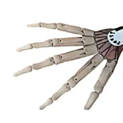 Artikulerede Fingre Fleksible Led Skelet Håndforlængelser Halloween Festrekvisit White Right hand