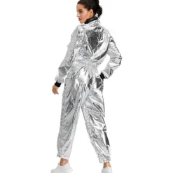 Astronaut kostume til kvinder, voksen rumflyverdragt, Halloween cosplay kjole BSSM M