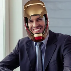 Avengers Legends Iron Man Elektronisk Hjelm Mænd Børn 1:1 Bærbar Iron Man Hjelm Knapstyring Deformeret Cosplay Rekvisitter Gaver-FY-