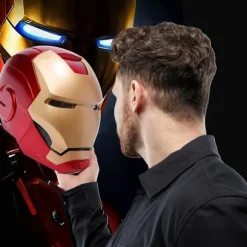 Avengers Legends Iron Man Elektronisk Hjelm Mænd Børn 1:1 Bærbar Iron Man Hjelm Knap Kontrol Deformeret Cosplay Rekvisitter Gaver{ee}