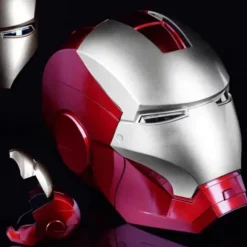 Avengers Legends Iron Man Elektronisk Hjelm Mænd Børn 1:1 Bærbar Iron Man Hjelm Knapkontrol Deformeret Cosplay Rekvisitter Gaver Silver