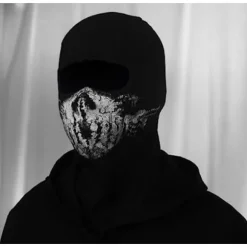 Balaclava med dødningehoved - Moto Maske til Call of Duty-fans - Farve: B