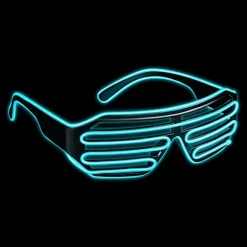 Balinco LED-briller med 3 blinktilstande - Perfekt til DJ Techno Festival | Halloween | Karneval | forklædning