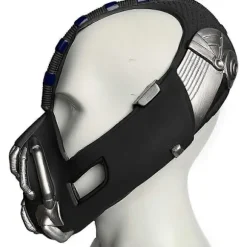 Bane Maske The Dark Knight Rises Cosplay Kostume Tilbehør PVC Rekvisitter Sort