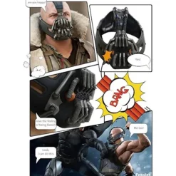 Bane Maske Voksen Kostume Tilbehør til Dark Knight Cosplay Rekvisitter Zomb