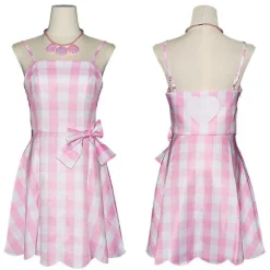 Barbie Kostume Til Kvinder Barbie Kjole Bedårende Rosa Dame Cosplay Piger Tøj Kvinde Halloween Klassisk Dukke Rollespil Barbie Dress Up V 3XL