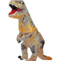 Barn & Voksen Dinosaur Oppustelige Cosplay Kostumer T-rex Anime Tegneserie Festkjole Kostumer Halloween Kostume brown