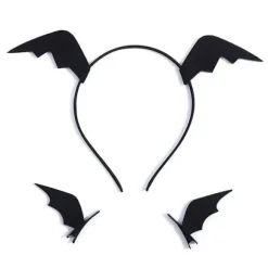 Bat Wing Pandebånd Hårclips Sæt Halloween Hovedbeklædning Fødselsdagsfest Hårrekvisitter