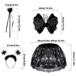 Bat Wings Sæt Halloween Cosplay Kostume 1 FLAGERMUSVINGE 1 FLAGERMUSVINGE 1 Bat wing