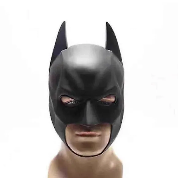 Batman Fuld Maske Med Hætte The Dark Knight Rises Latex Hjelm Voksen Cosplay Prop J