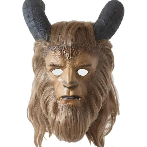 Beast Maske Beast Cosplay Maske med Paryk til Voksne 53-63CM