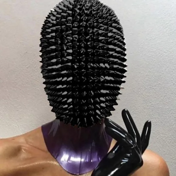 Besat med nitter Full Face Jewel Margiela Ansigt Cover Halloween Cosplay Sjov Maske