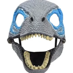 BestAlice Dino Maske Bevægelig Kæbe, Dinosaur Maske Hovedbeklædning, Jurassic Bevægelig Dinosaur Hoved Legetøj Velociraptor Maske Halloween Blue 23 x 15 x 13 cm/9 x 5 x 6 inch | Fyndiq