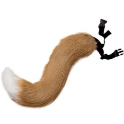 Bevægelig Hale Cosplay Faux Hale Hvid og Camel Halloween Fest 1 Sæt