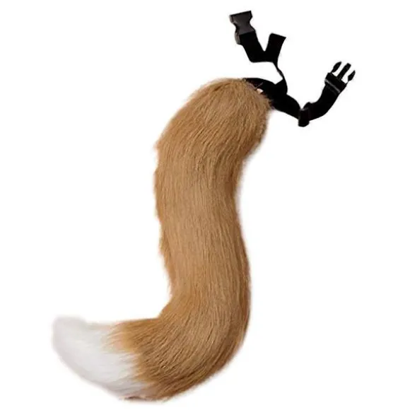 Bevægelig Hale Cosplay Faux Hale Hvid og Camel Halloween Fest 1 Sæt