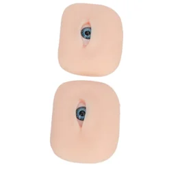 Blå 5D Fleksibel Silikone Øjenmodel til Piercing Sutur Makeup Træningsøvelse