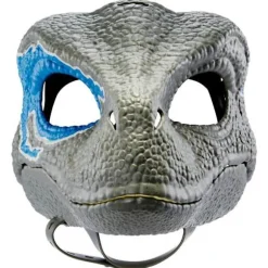Blå Dinosaur Maske Jurassic World Raptor Dinosaur Tilbehør Dino Cosplay Rekvisitter Festival Karneval Gaver