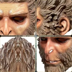 Black Myth Wukong Maske Abekonge Hovedbeklædning Halloween Cosplay Rekvisitter