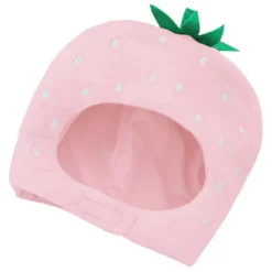 Blød Jordbær Hat Cosplay Hovedbeklædning Foto Rekvisitter Til Ferie Nytårsfest Pink