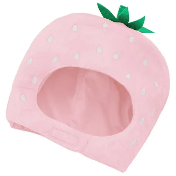 Blød Jordbær Hat Cosplay Hovedbeklædning Foto Rekvisitter Til Ferie Nytårsfest Pink