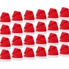 Blød og behagelig Santa Hat i stof til feriebrug, julemandshatte i bulkpakke med udsøgt håndværk, festligt hovedbeklædning til familien