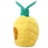 Blød varm ananas cap frugt plys hatte ørevarmere PP bomuld fyldt beanies til kvinder voksen hat foto rekvisitter