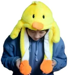 Blød varm kaninhue med LED-lys, hoppende hue - Perfe-FM- Luminous Pikachu Hat
