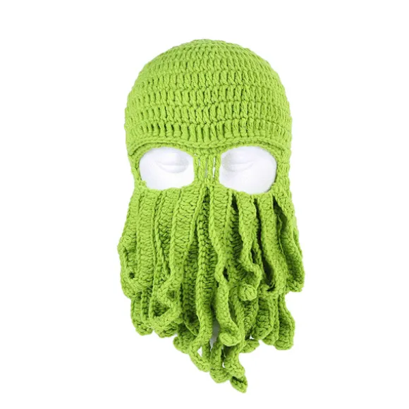 Blæksprutte Blæksprutte Bomuldshat Skør Fest Blækspruttehat Balaclava Hat Pink