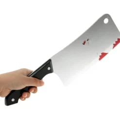 Blodig klyfta för mördare mördare psykopat kostym halloween kniv