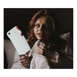 Blodig klyfta för mördare mördare psykopat kostym halloween kniv