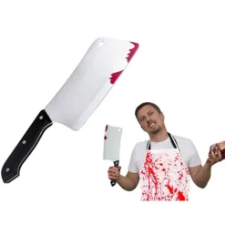 Blodig klyfta för mördare mördare psykopat kostym halloween kniv