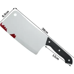 Blodig klyfta för mördare mördare psykopat kostym halloween kniv