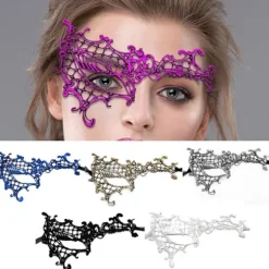 Blonde Øjenmasker Maskerade Masker STIL 6 STIL 6 Style 6