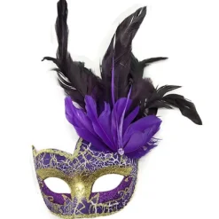 Blonde Maskebal Maske Fødselsdagsbal Bryllupsfest black purple