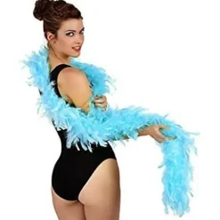 Boa tekstil karneval - Atosa - 45g - Azurro - 95x9x19 cm - Polyester - Maskinvask - Ensfarvet - Afslappet - Karneval