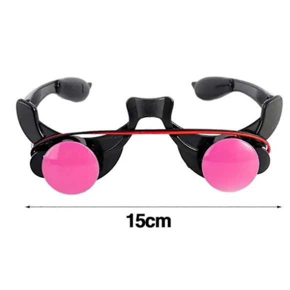 Briller LED Halloween Briller Uhyggeligt Kostume Rekvisit Glødende Jul Kreative Briller Til Fester Cosplay B