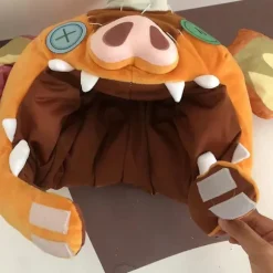 Børn & Voksne BOTW Bokoblin Maske TOTK Link Gris Plys Fuld Hætte Hætte Maske Hat - WELLNGS【ad】