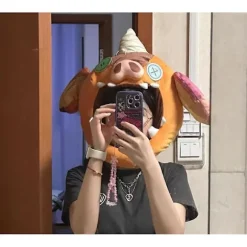 Børn & Voksne BOTW Bokoblin Maske TOTK Link Gris Plys Fuld Hætte Hætte Maske Hat - WELLNGS【ad】