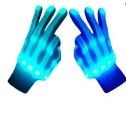 Børnelegetøj LED Handsker Cool Legetøjsgaver Egnet til 5-7 årige 8-12 årige Drenge Piger Halloween Kostume Lysende Handsker Children's 20CM