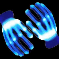 Børnelegetøj LED Handsker Cool Legetøjsgaver Egnet til 5-7 årige 8-12 årige Drenge Piger Halloween Kostume Lysende Handsker Children's 20CM