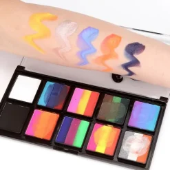 Børnemakeup, delt kagepalet, ansigtsmaling