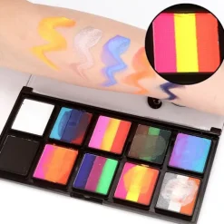 Børnemakeup, delt kagepalet, ansigtsmaling