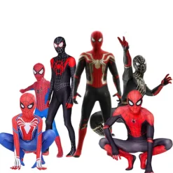 Børne/voksen Spider-man Cosplay Cosplay Jumpsuit 190 CM H 170 CM