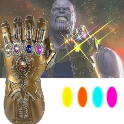 Børns Thanos Handsker Infinity Gauntlet Med Led Lys Avengers 4 Cosplay Legetøj