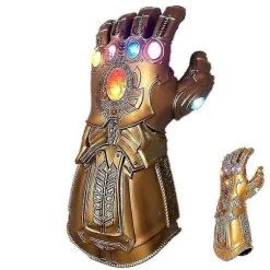 Børns Thanos Handsker Infinity Gauntlet Med Led Lys Avengers 4 Cosplay Legetøj