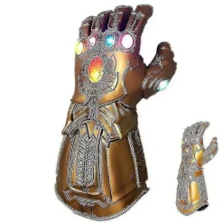 Børns Thanos Handsker Infinity Gauntlet Med Led Lys Avengers 4 Cosplay Legetøj