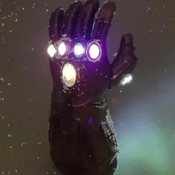 Børns Thanos Handsker Infinity Gauntlet Med Led Lys Avengers 4 Cosplay Legetøj