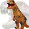 (Brun) Tyrannosaurus Rex Kostume Voksen Dinosaur Kostume Oppustelig